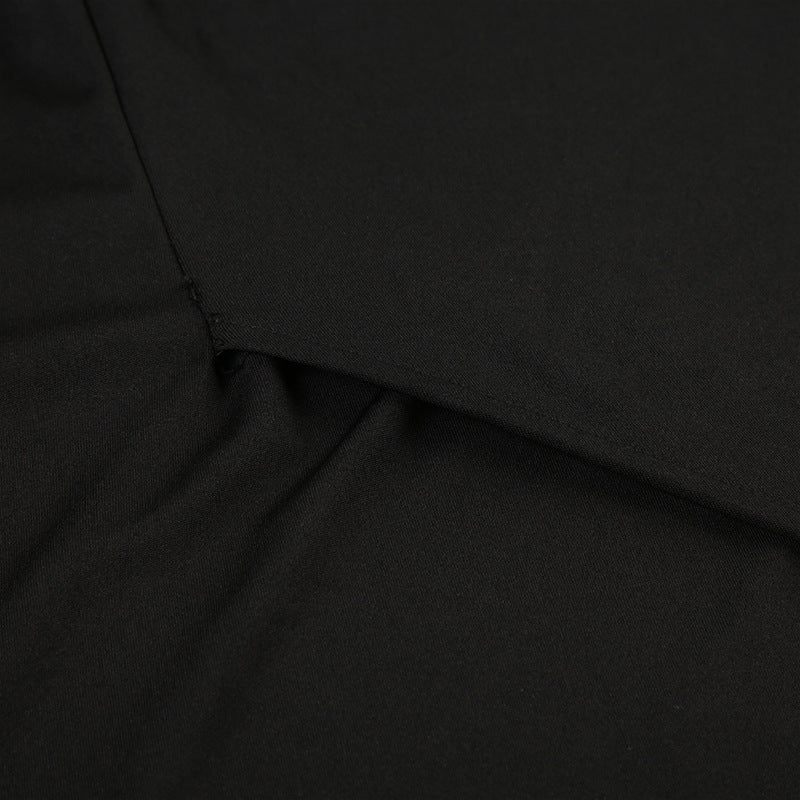 summer Women's elegant contrast color Strapless sexy split fashion Chic long dress 14