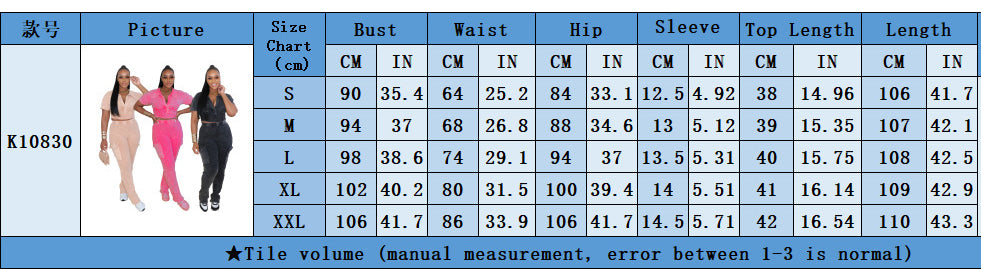 Women Sport Short-Sleeved Top and Pant Two-Piece Set 10