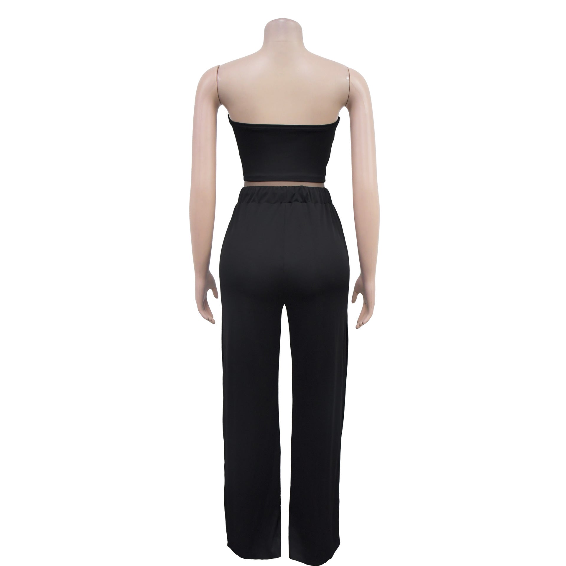 Women Summer Sexy Strapless Top and Two-Piece Pants Set 26