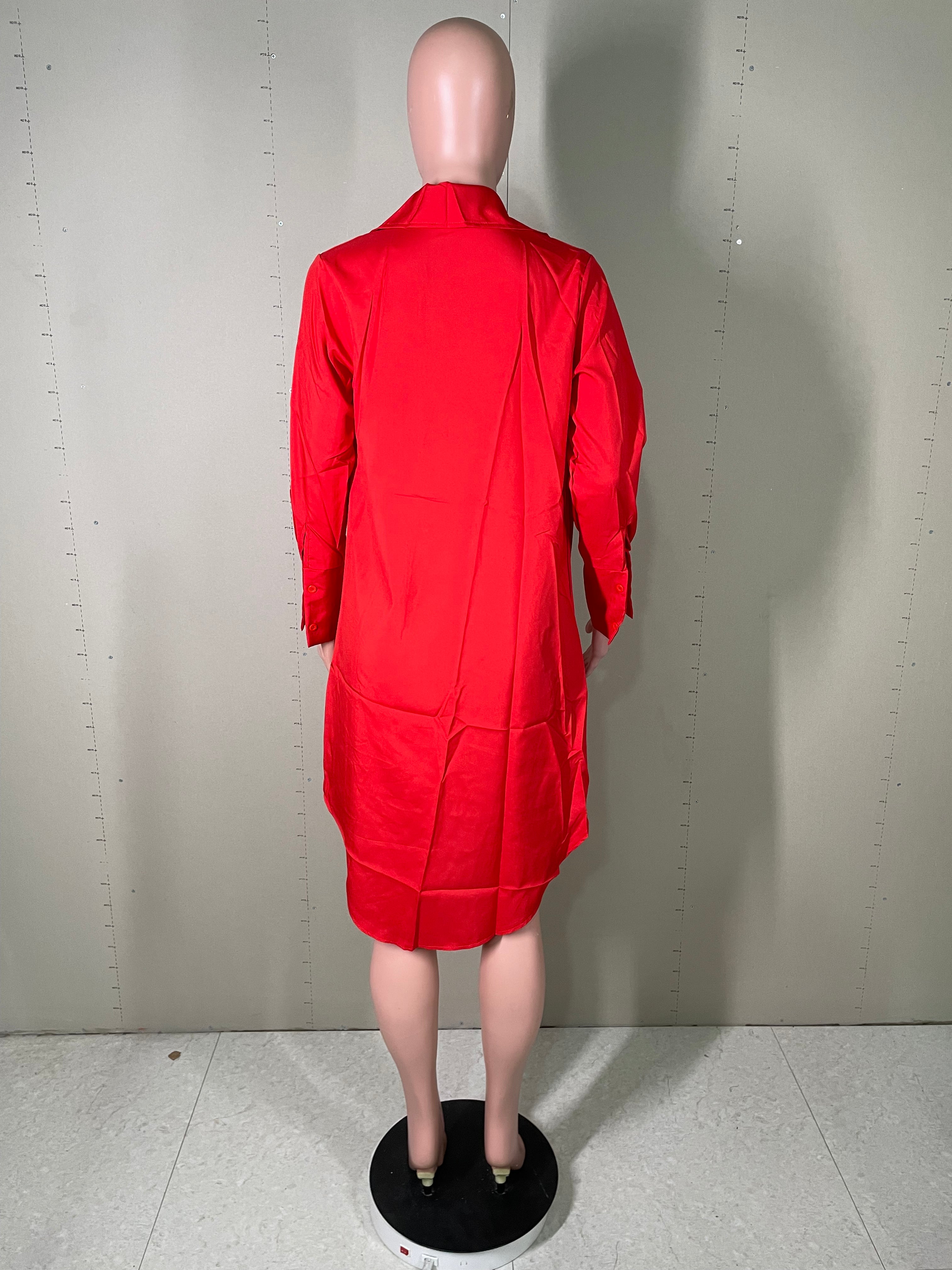 Women's nightclub low cut deep v sexy solid color dress 23