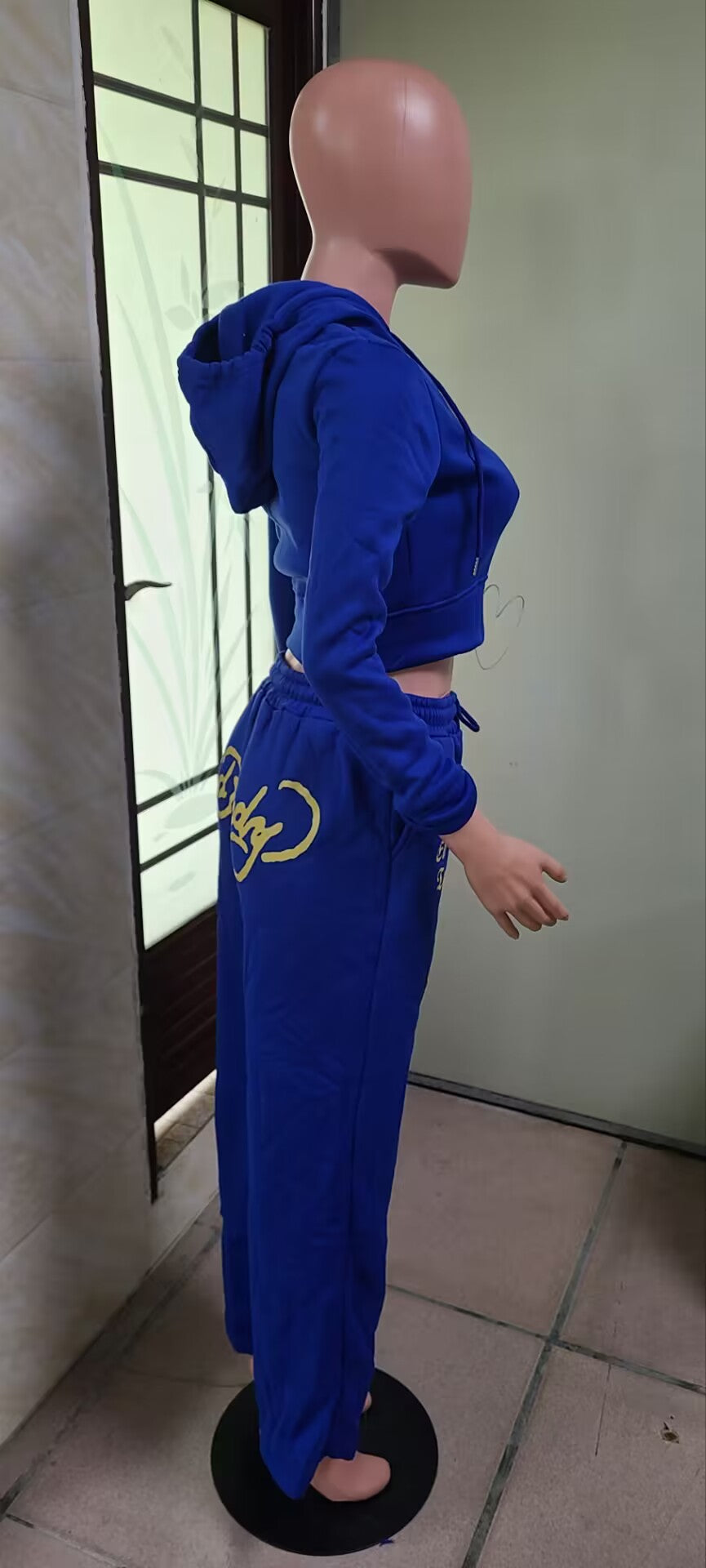 Women printed long-sleeved Top and Pant two-piece set 5