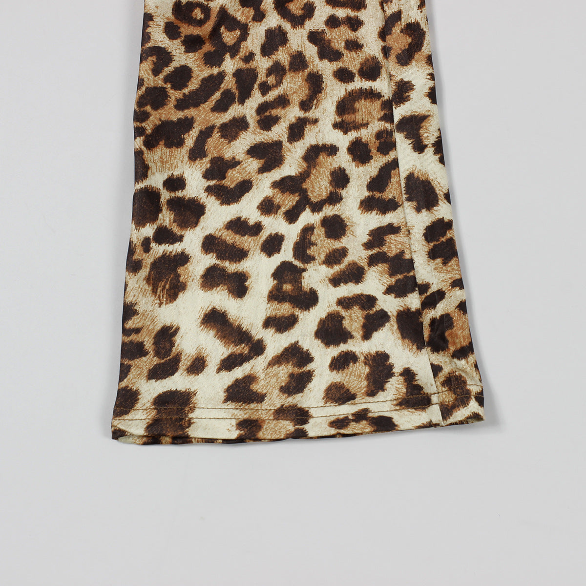 Fashion Slimming Sexy Patchwork Hollow Leopard Print Mesh See-Through Jumpsuit 14