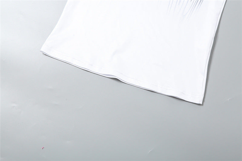 Autumn And Winter Trendy Women's Fashion Print Round Neck Sleeveless Bodycon Dress 15