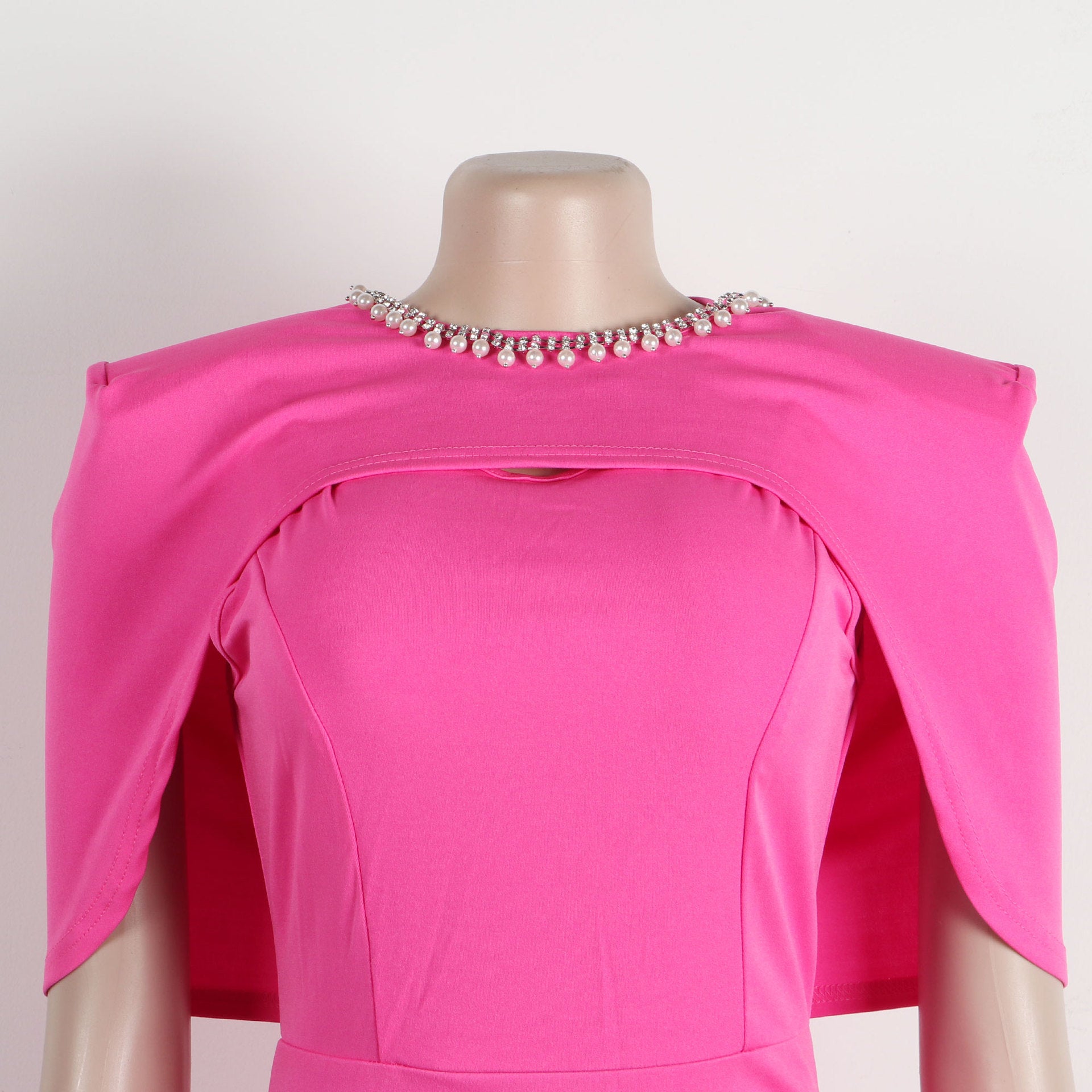 Casual Fashion Sleeveless Slim Back Slit Bodycon Dress Waistcoat Two-Piece Set 21