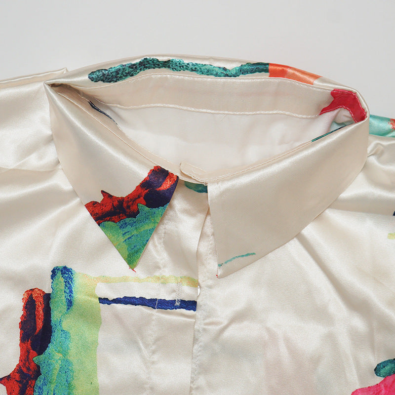 Women Homewear Long Sleeve Printed Two-piece Set 14