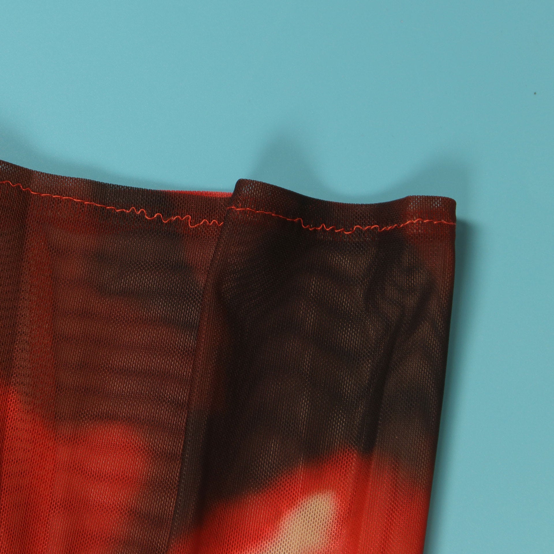 Sexy Printed Lace-Up Long-Sleeved Dress Nightclub Wear 38