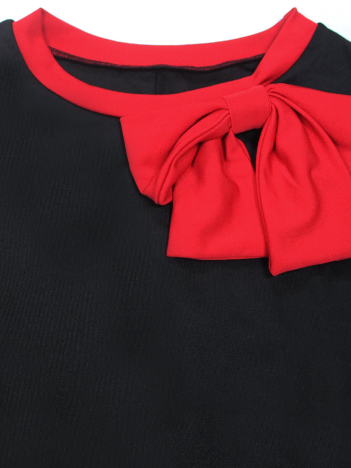 Women's Fashion Elegant Summer Round Neck Short Sleeve Plus Size Career Dress 8