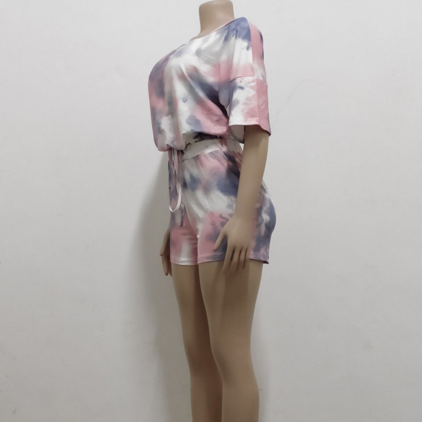 Women Casual Print Top and Shorts Two-piece suit 13