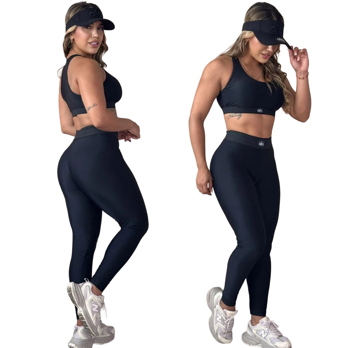Summer Fashion Sports Slim-Waist Women's Vest Trousers Running Fitness Two-Piece Set 5