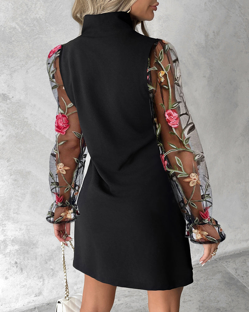 Women Sequined Long Sleeve Dress 4