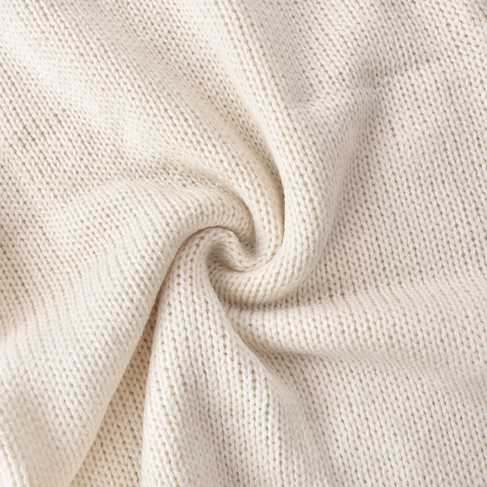 Women's Hollow Style U Neck Tie Knitting Long Dress 14