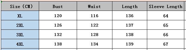 Printed Long-Sleeved V-Neck Loose Plus Size Dress 7