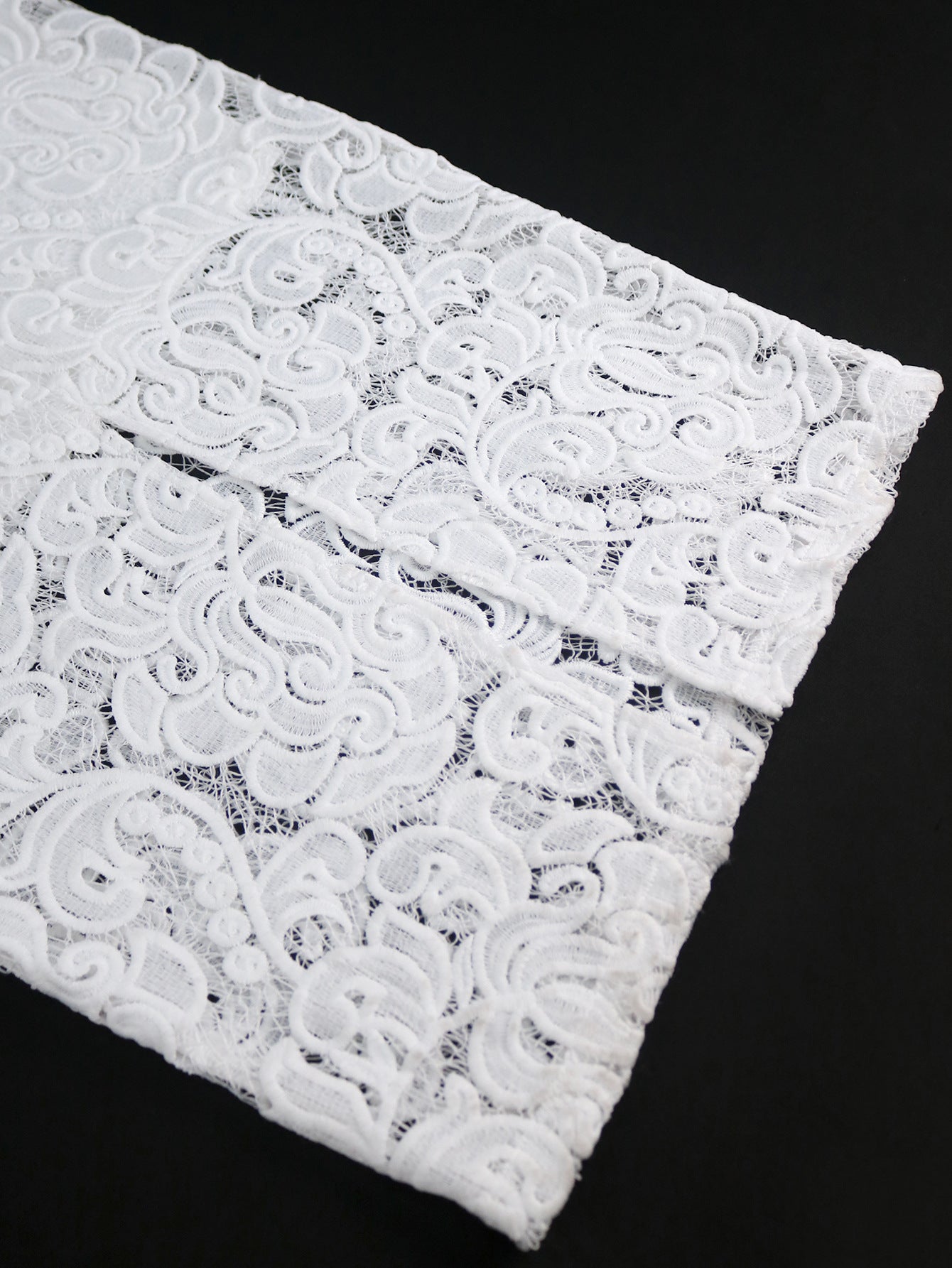 Lace Formal Party Puff-Sleeve Mid-Length Dress 18