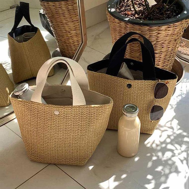 Ladies Beach Holidays Summer Rustic Tote Straw Bag 4