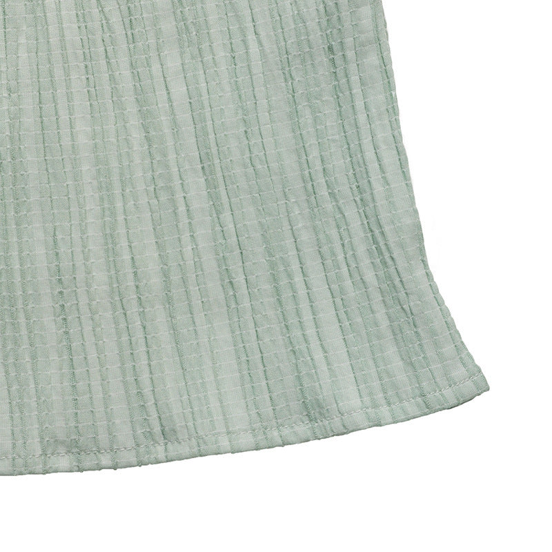 Women summer v-neck split dress 11