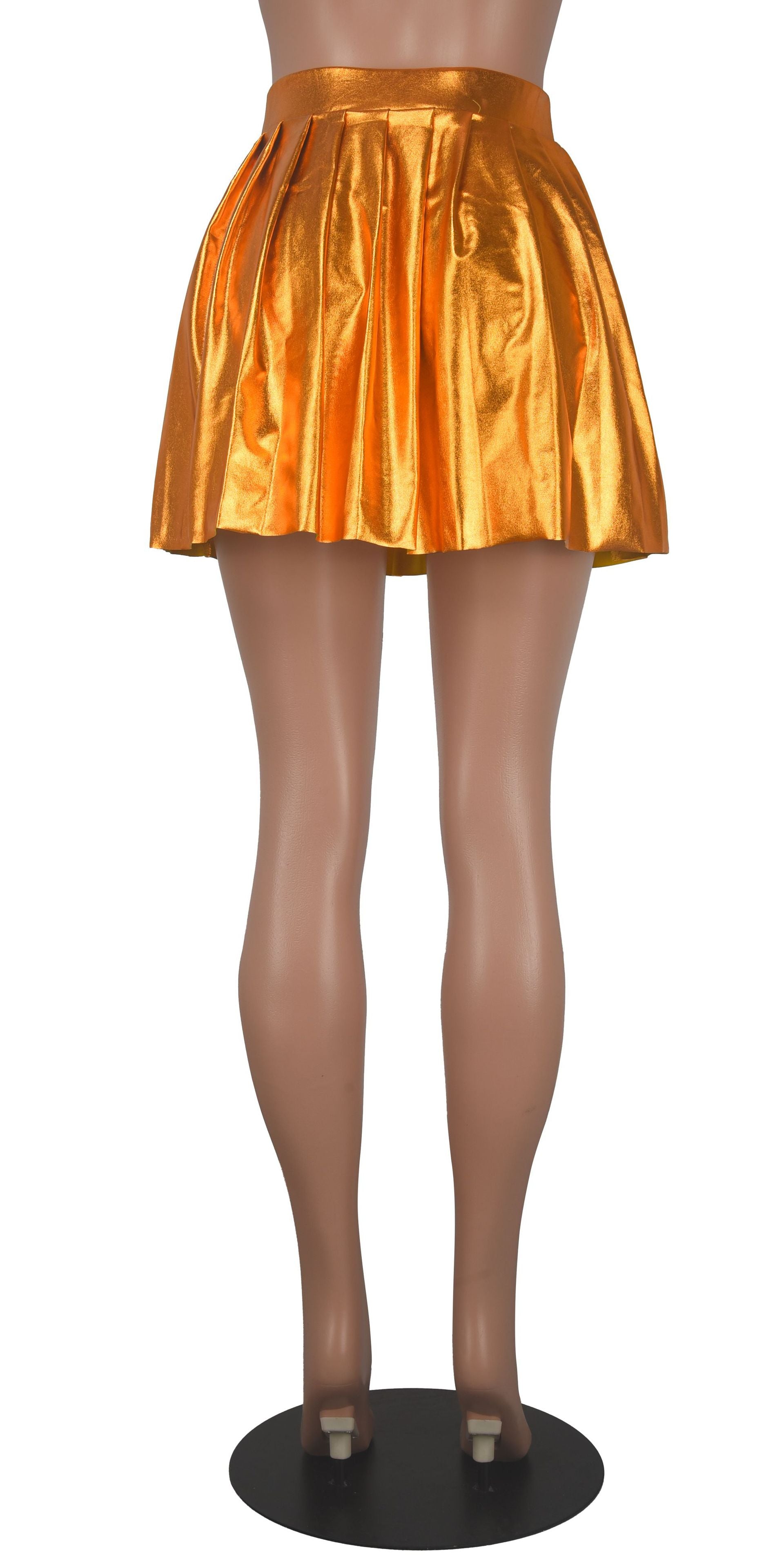 Women's Fashion Sexy Shiny Pleated Skirt For Women 29