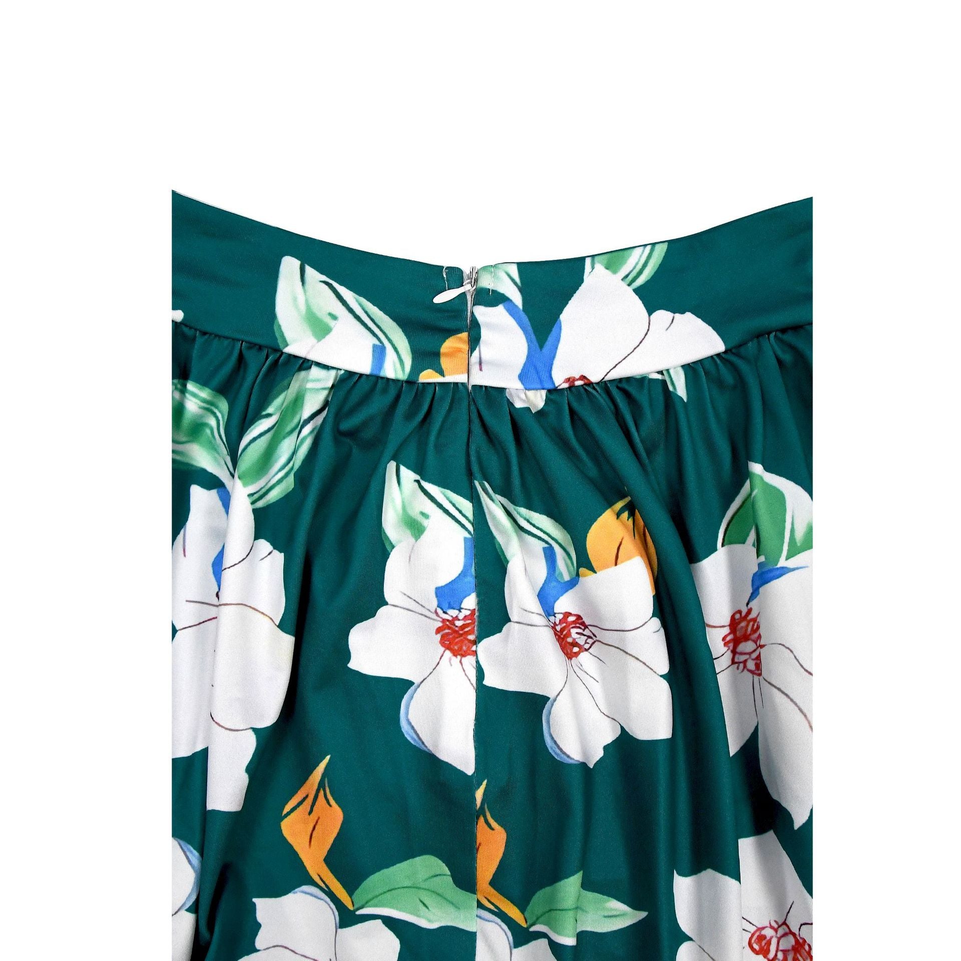 Women Summer Fashion Flower Print Sundress 17