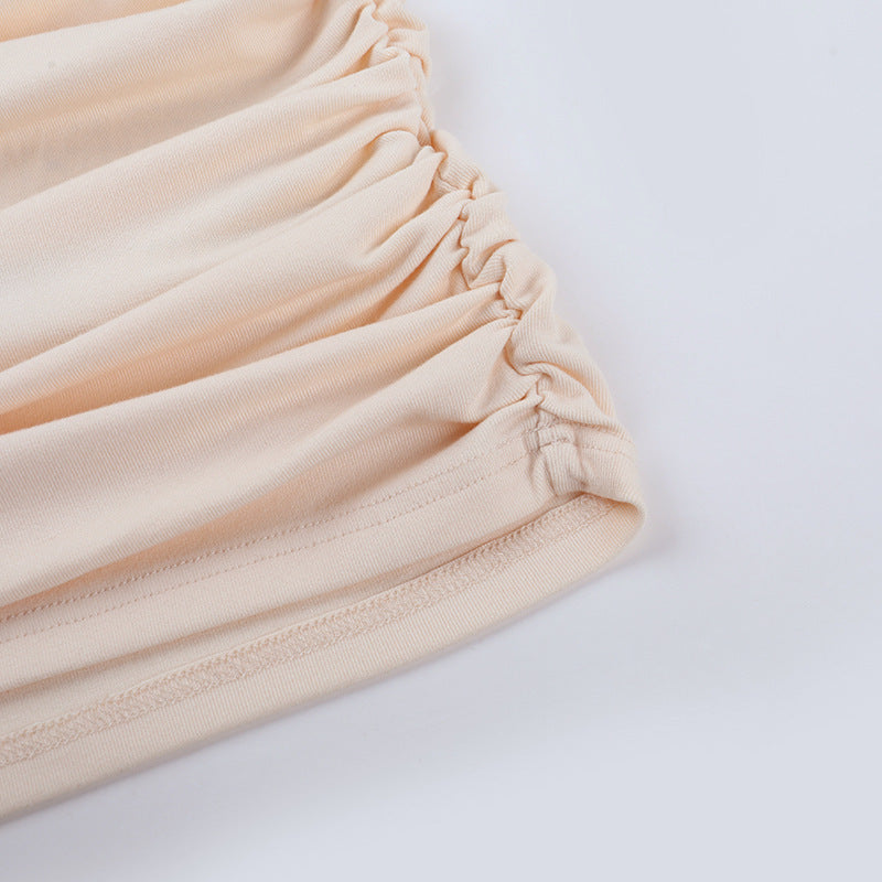 Women autumn/winter solid long-sleeved sexy U-neck bodycon dress 15