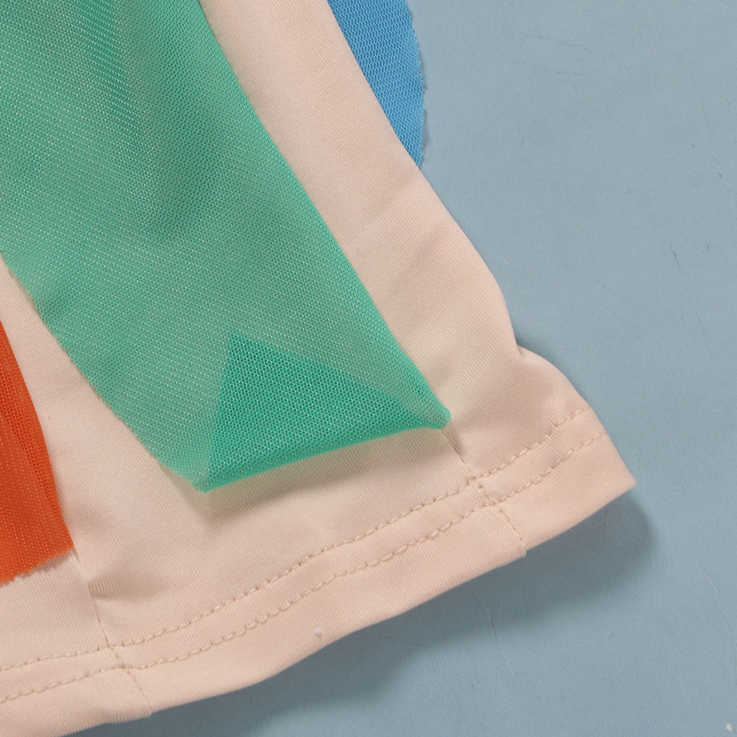 Women Contrasting Ruffles Line Irregular Mini Dress 49