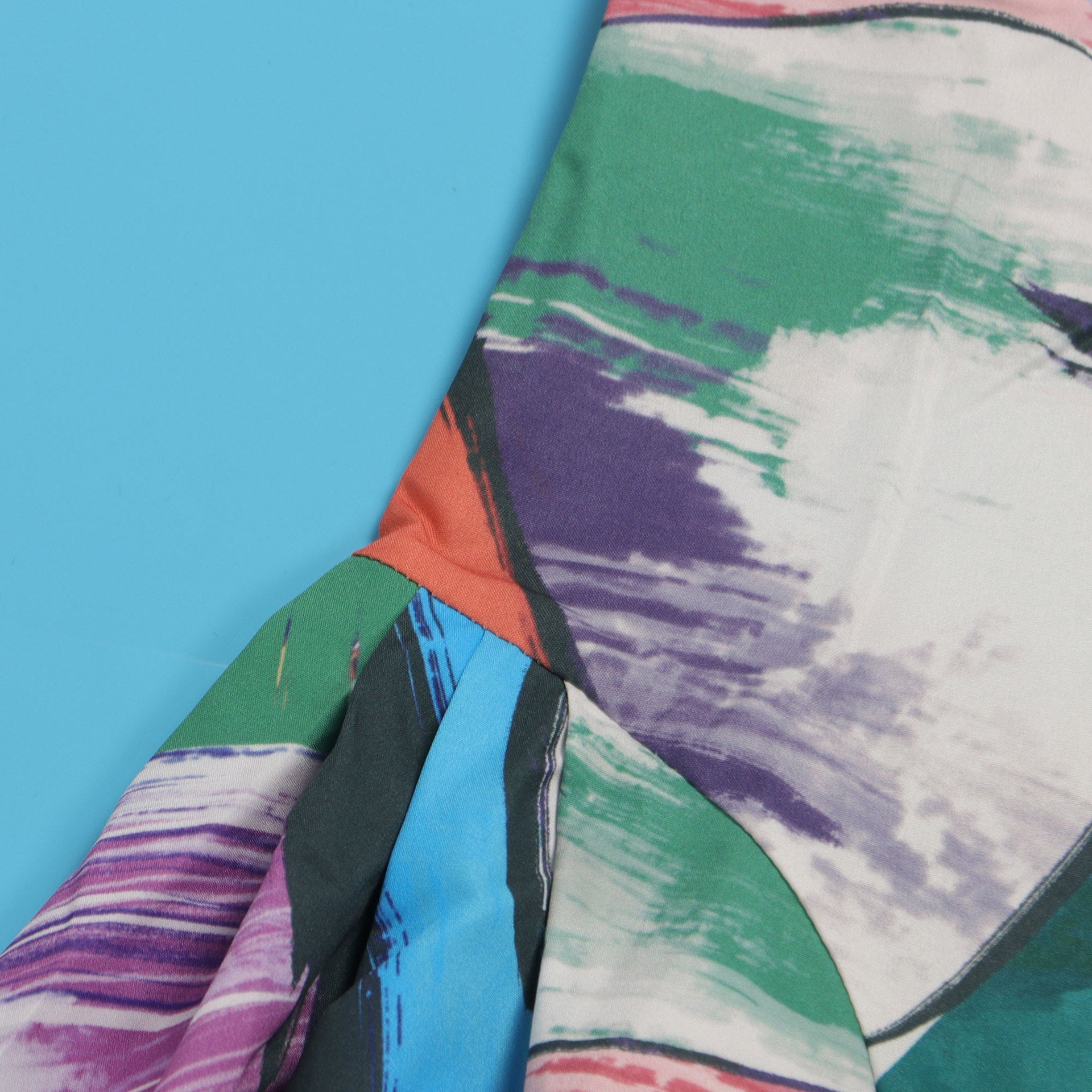 Fashion Sexy Slim Fit Hollow Printed Patchwork Sleeveless A-Line Dress 19