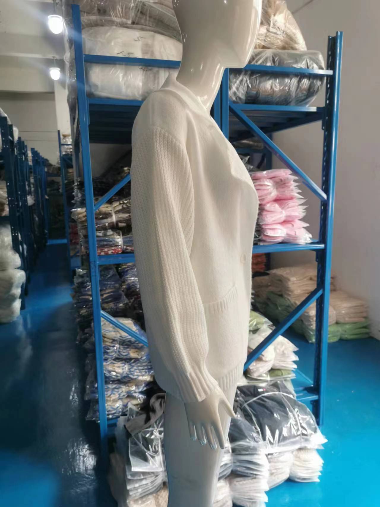 Solid Color Cardigan Turndown Collar Long-Sleeved Knitting Coat Autumn And Winter Fashion Sweater 16