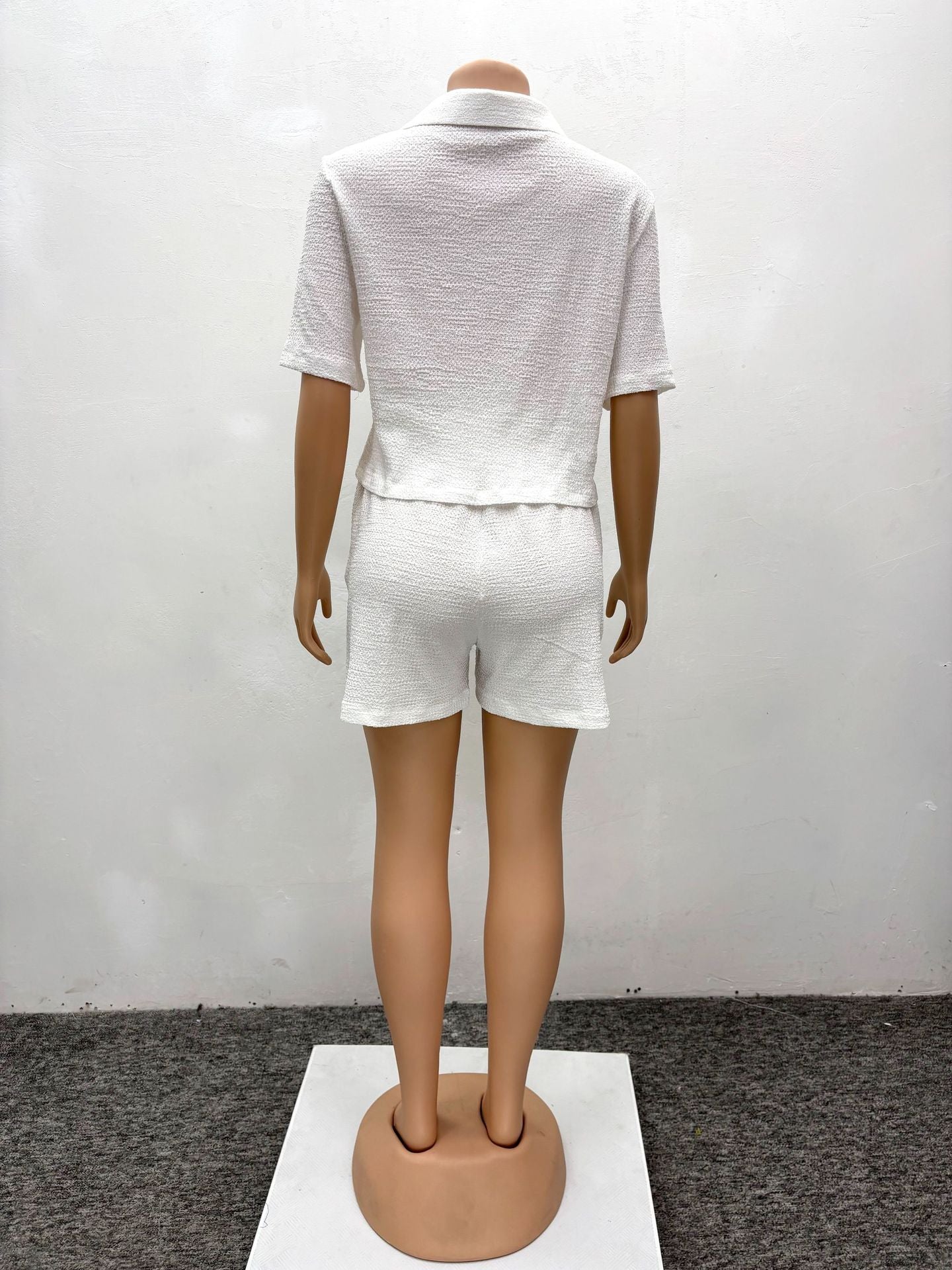 Women African Summer Short Sleeve Shirt Shorts Casual Two-piece Set 6