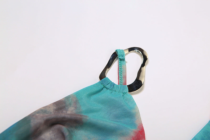 Women Summer Slash Shoulder Lace-up Backless Bodycon Dress 14