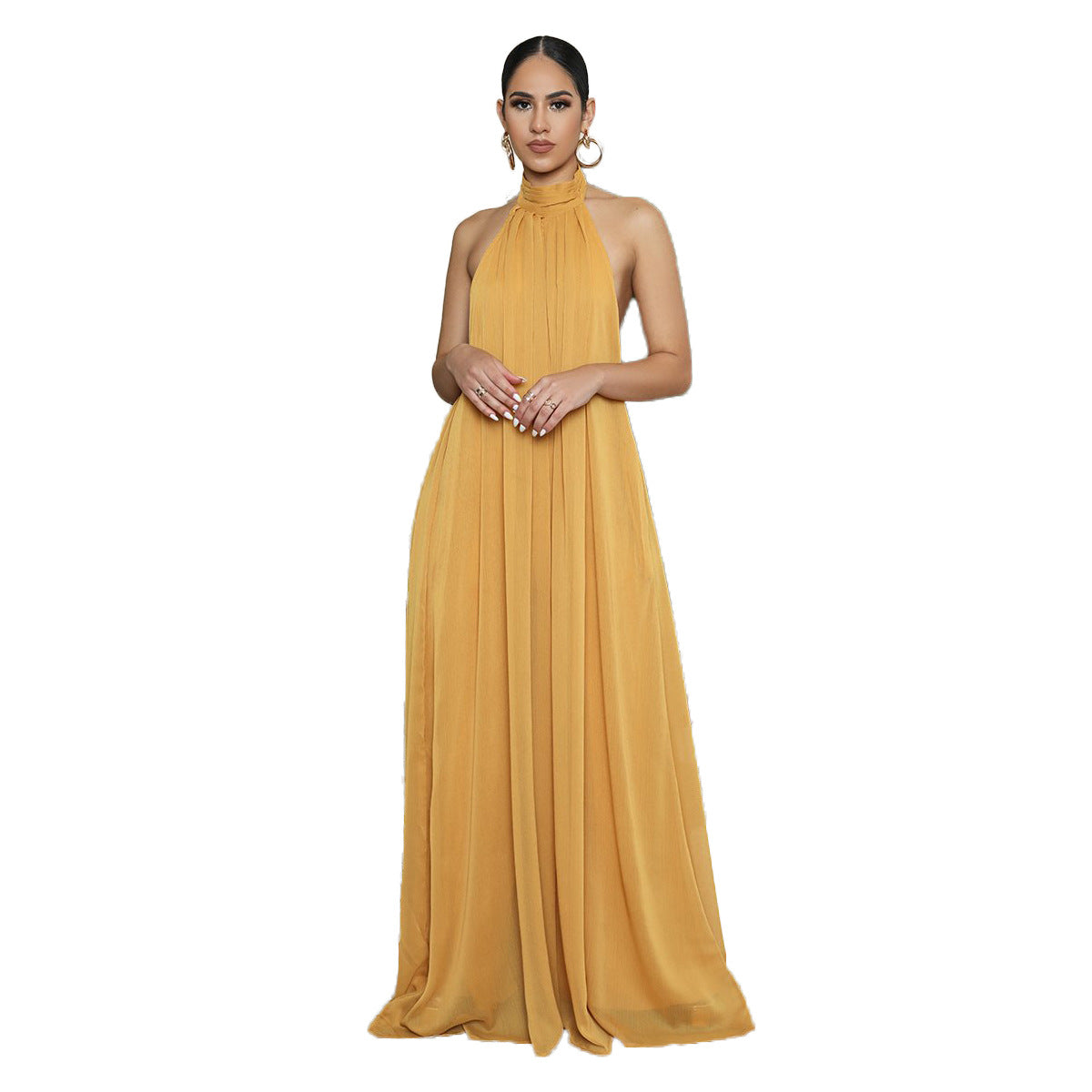 Casual Chiffon Loose Low Back Women'S Jumpsuit 18