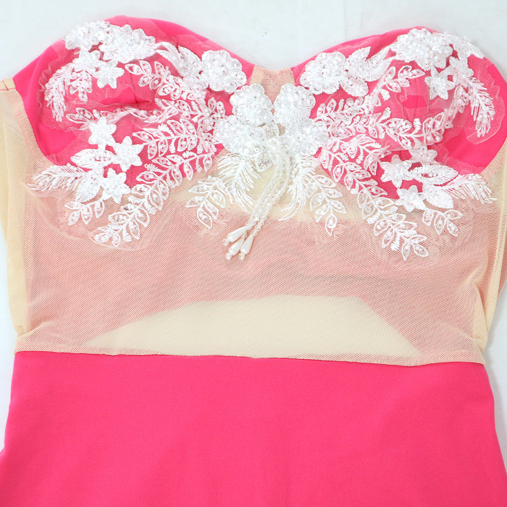 Fashion Sexy Strapless Sleeveless Bodycon Dress For Women 14