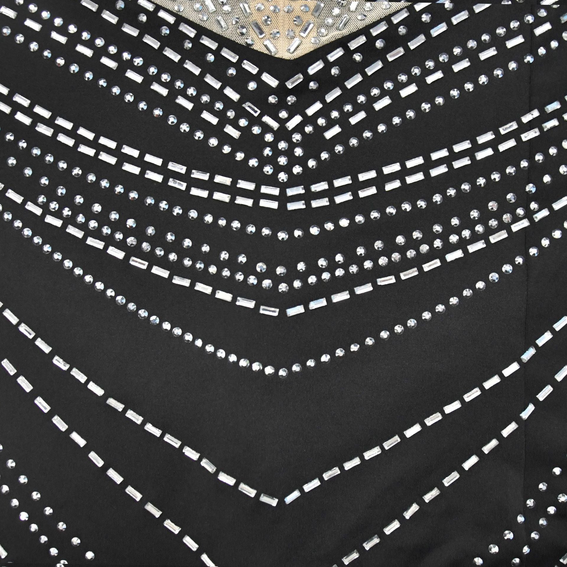 Women Solid Round Neck Sleeveless Beaded Dress 21