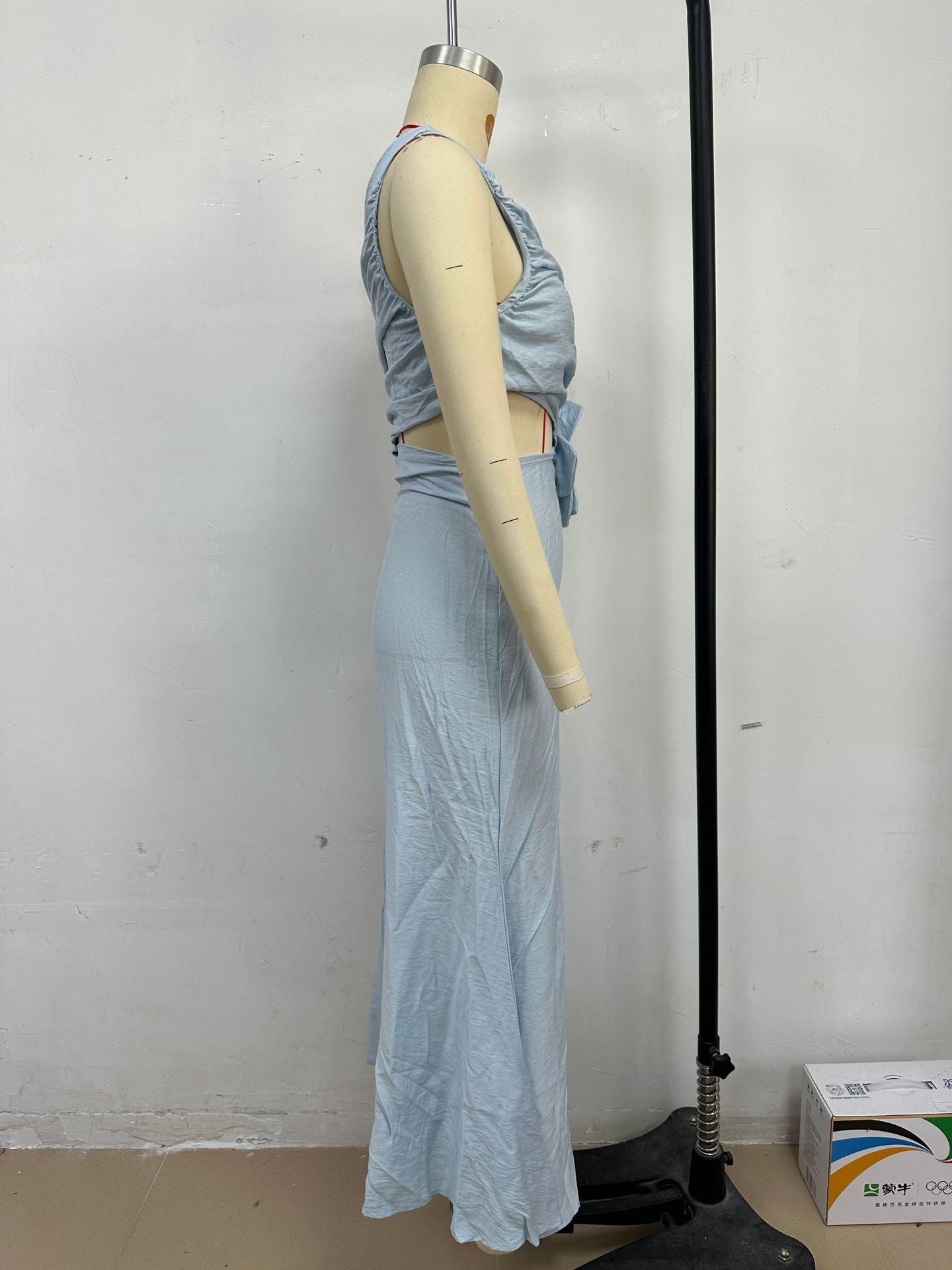 Summer Fashion Women's Sexy Slash shoulder Solid Color Slim Dress 12