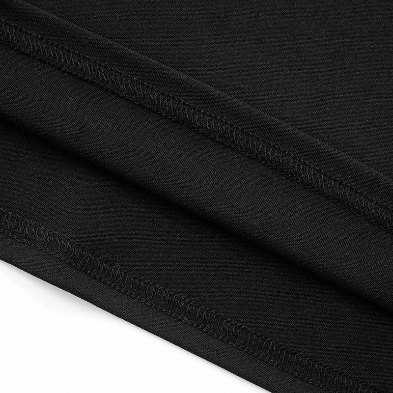 Women's summer fashion hollow solid color Patchwork Round Neck short sleeve slim dress 14