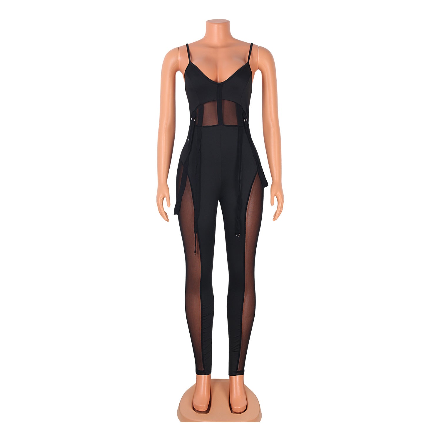 Women Mesh See-Through Sexy Suspender Jumpsuit 22