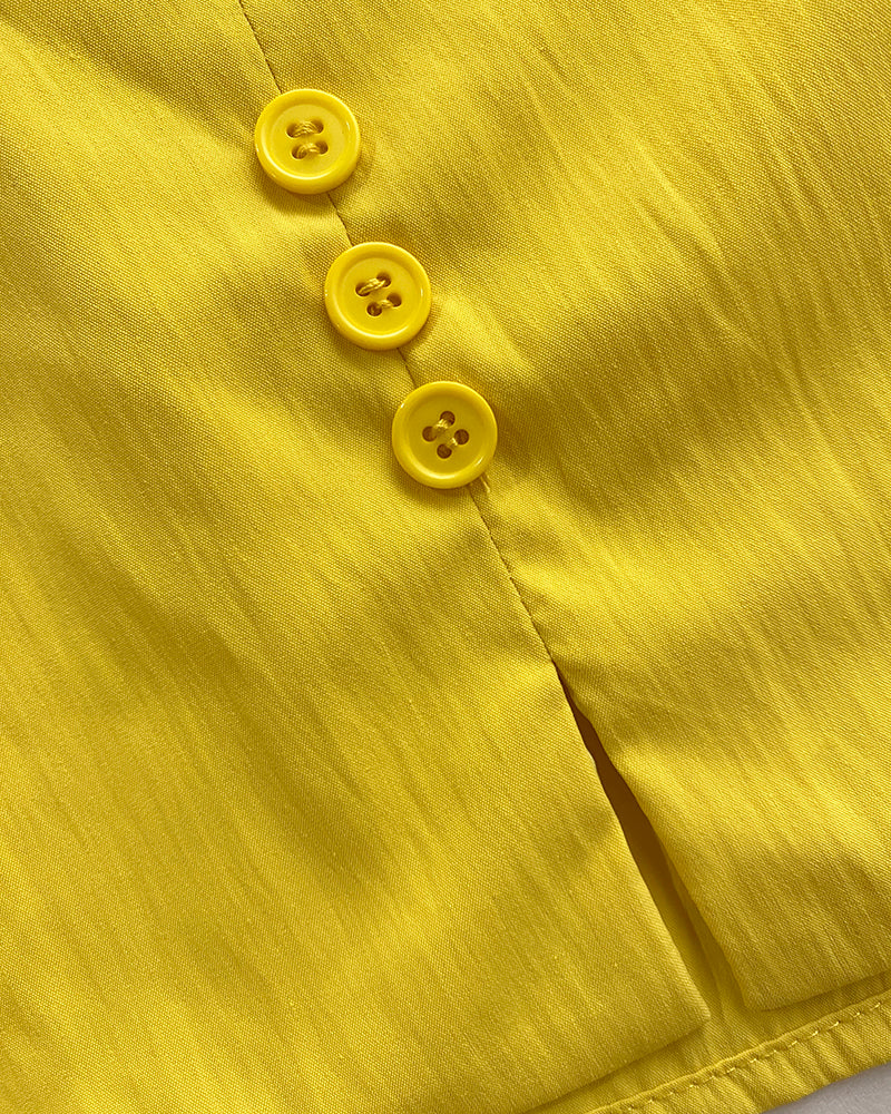 Women v-neck sleeveless top and shorts two-piece set 9