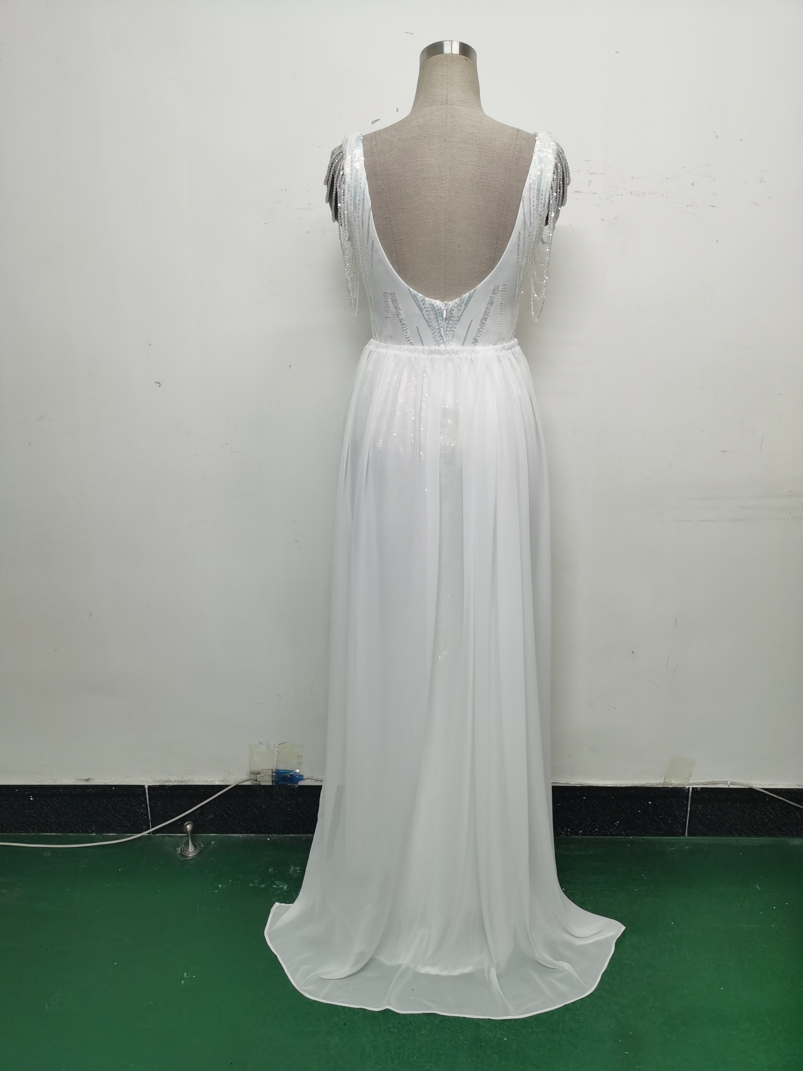 Sexy Rhinestone Chain Sequins Evening Dress 22