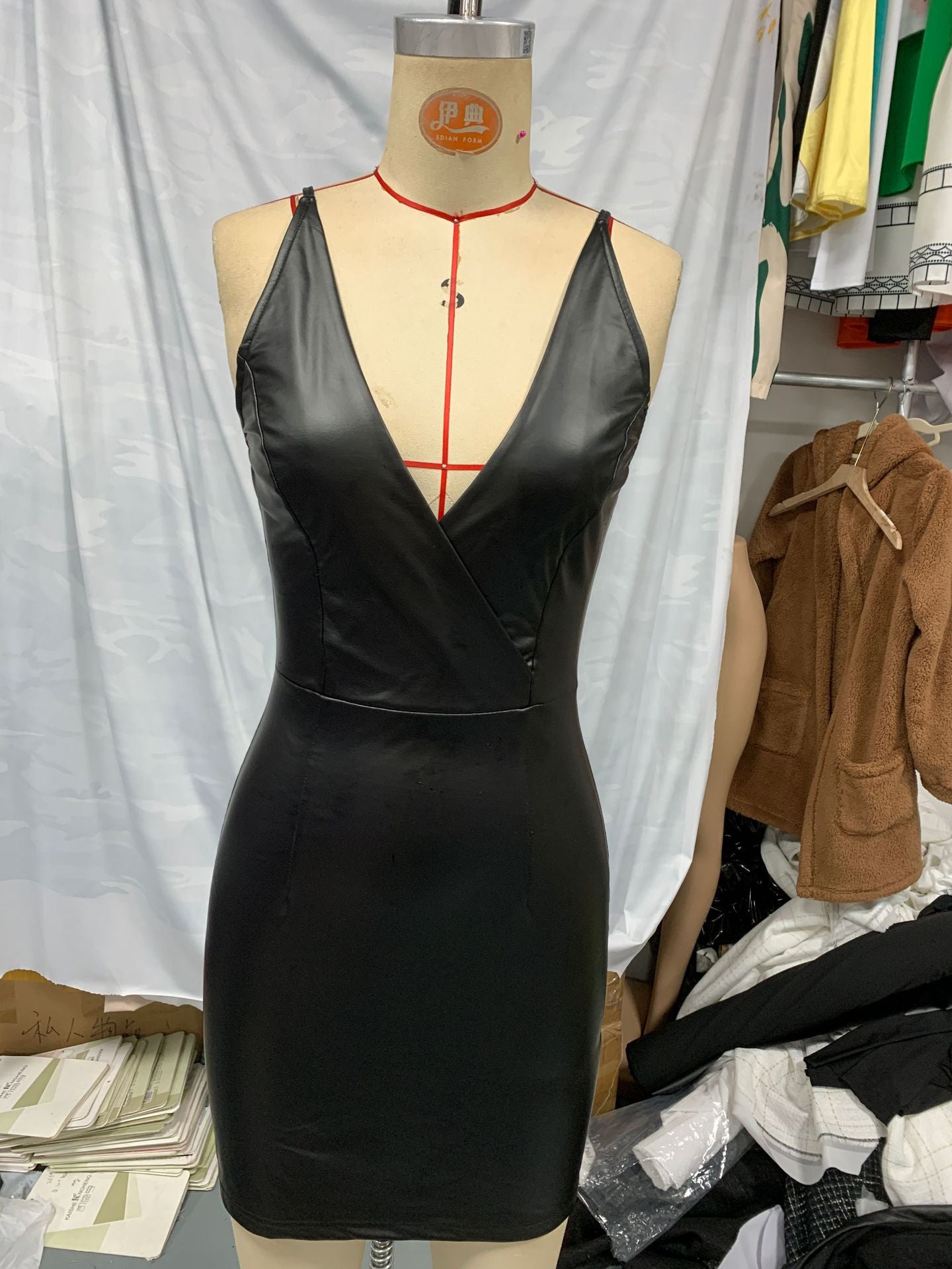 Women Backless Strapless Bodycon Dress 5