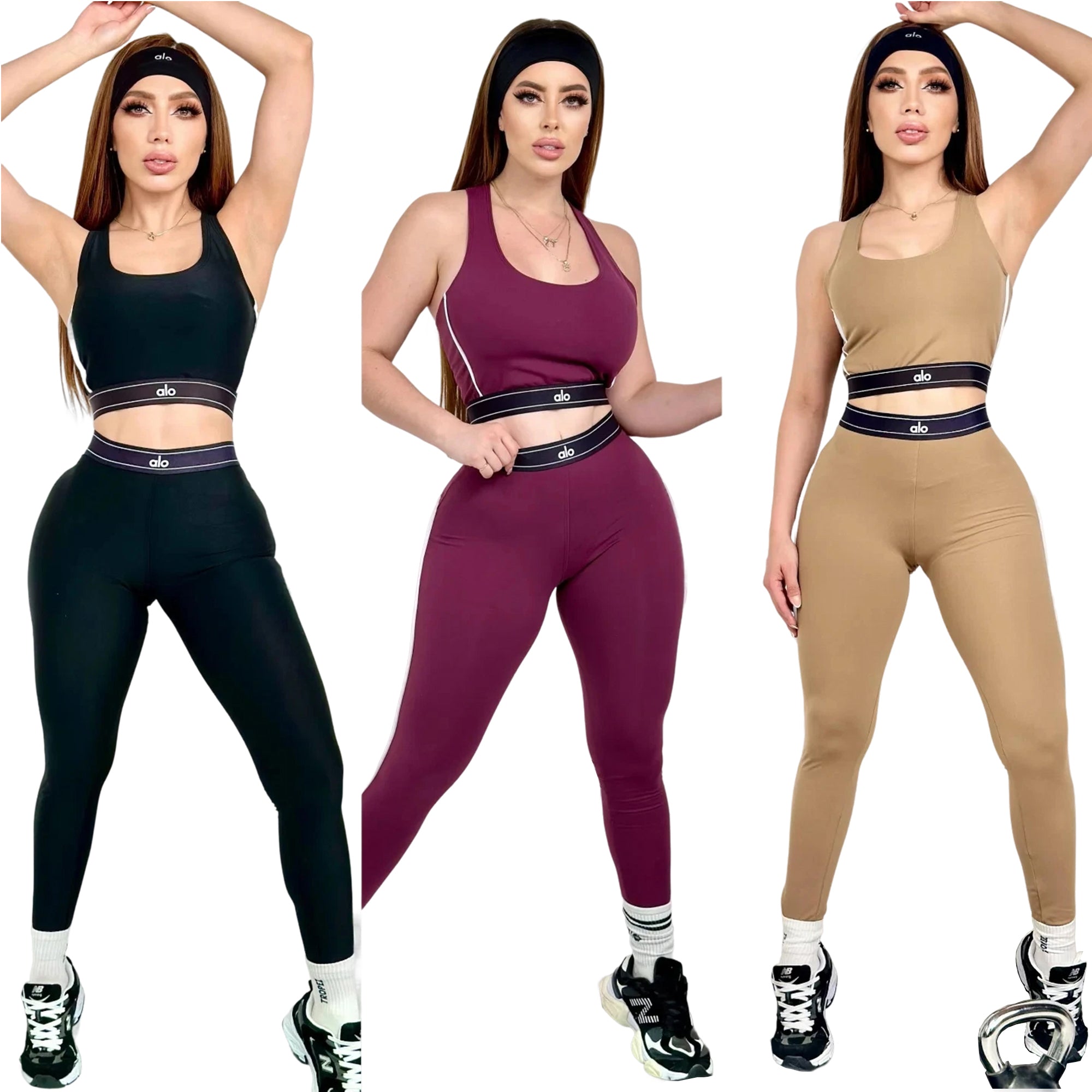 Women summer yoga sports vest and Pants two-piece set 14