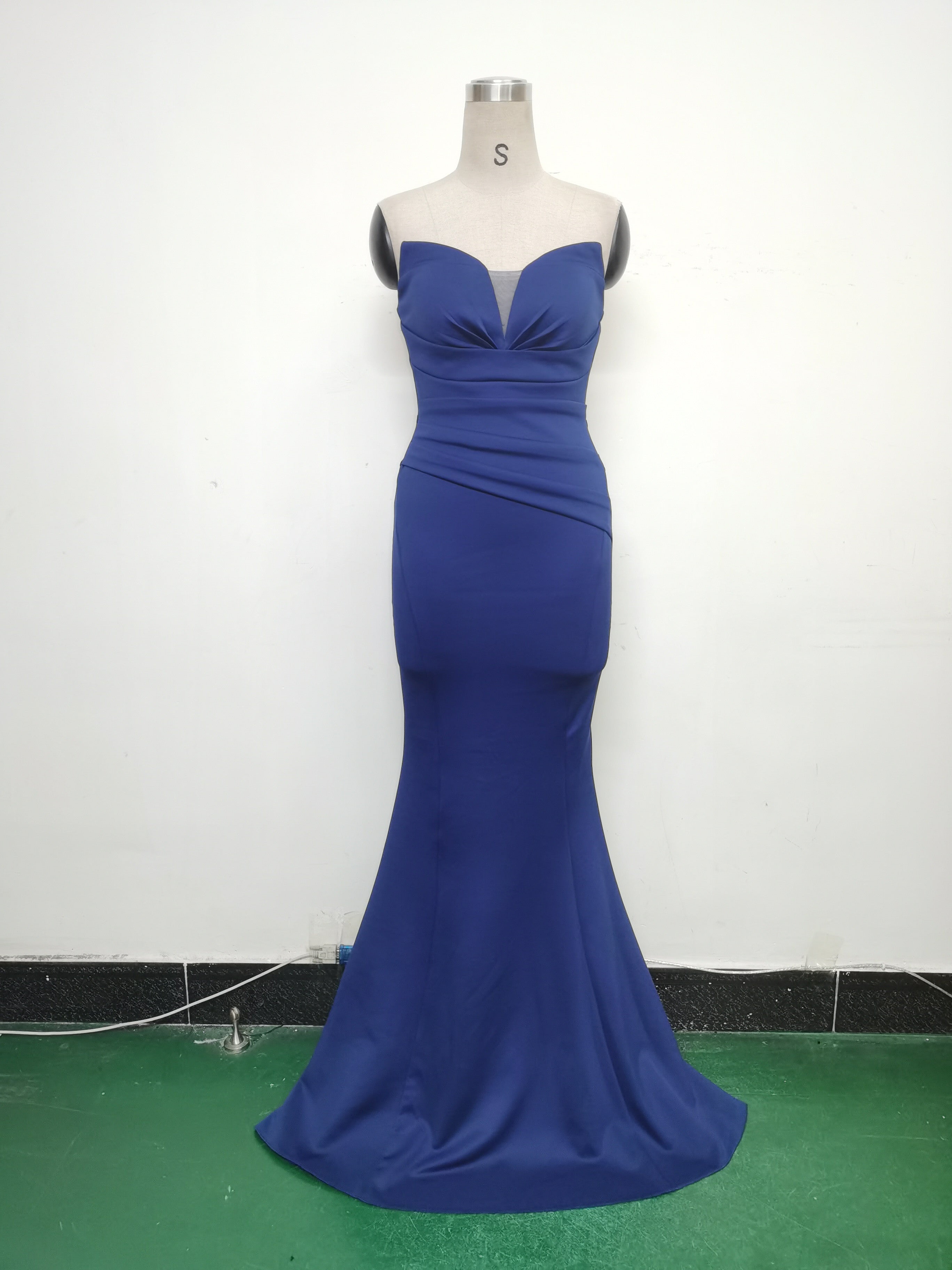 Women Sexy Off Shoulder Satin Evening Dress 24