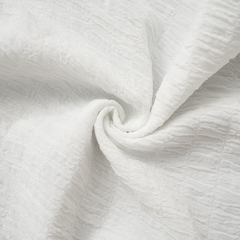 Women's Summer Solid Color Holidays Style Chiffon Strapless Ruffled Two Piece Short Skirt Set 21