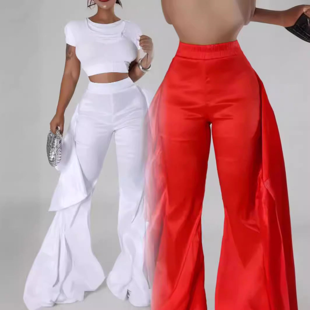 Women ruffle trousers 5