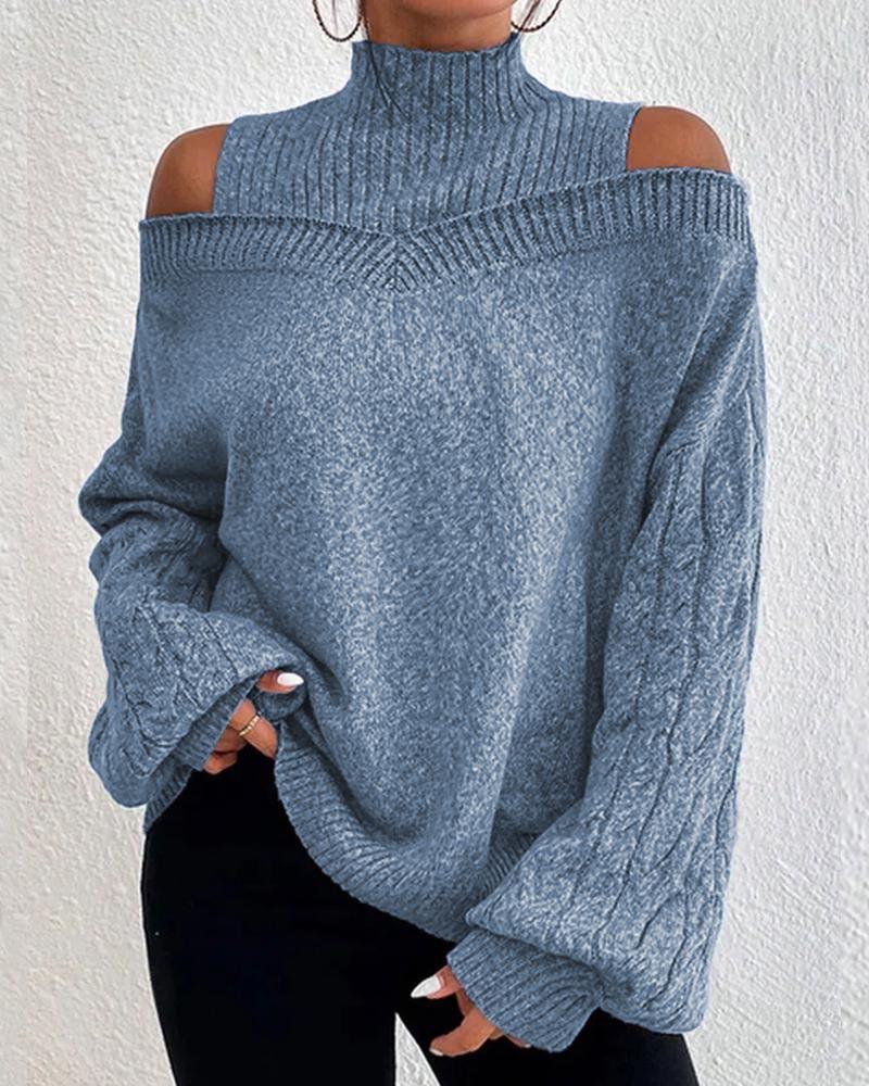 Women Off Shoulder Sweater 4