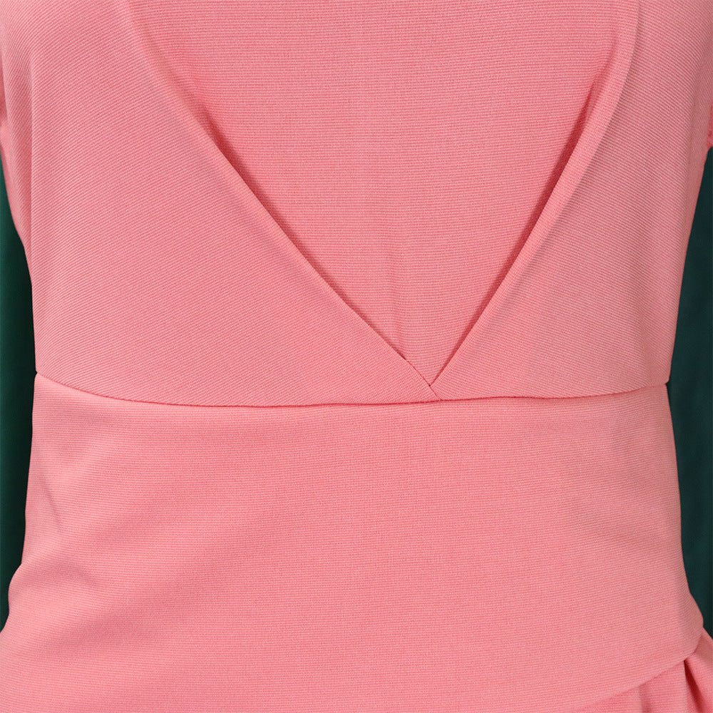 Women's Fashion Chic Elegant Pleated Bodycon Pencil African Dress 34