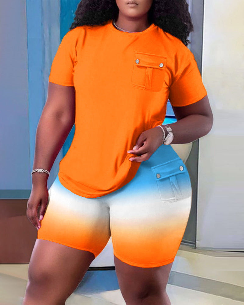 Women's Fashion Casual Print Home Pocket Set 14