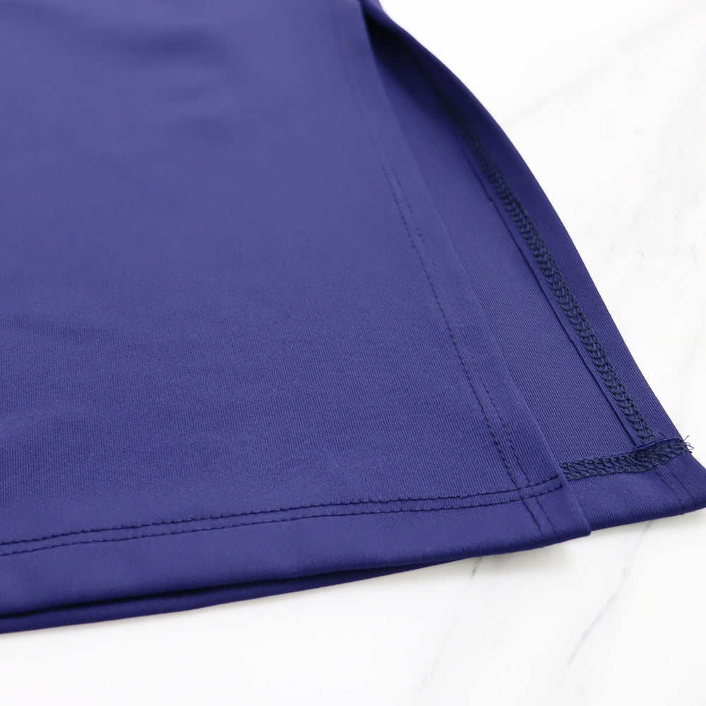 Summer Drawstring High Waist Slit Women's Fashion Two-Piece Pants Set 21