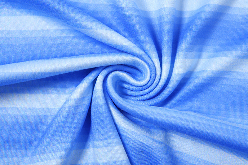 Women Summer Sexy Striped Tank Top and Skirt Two-piece Set 17