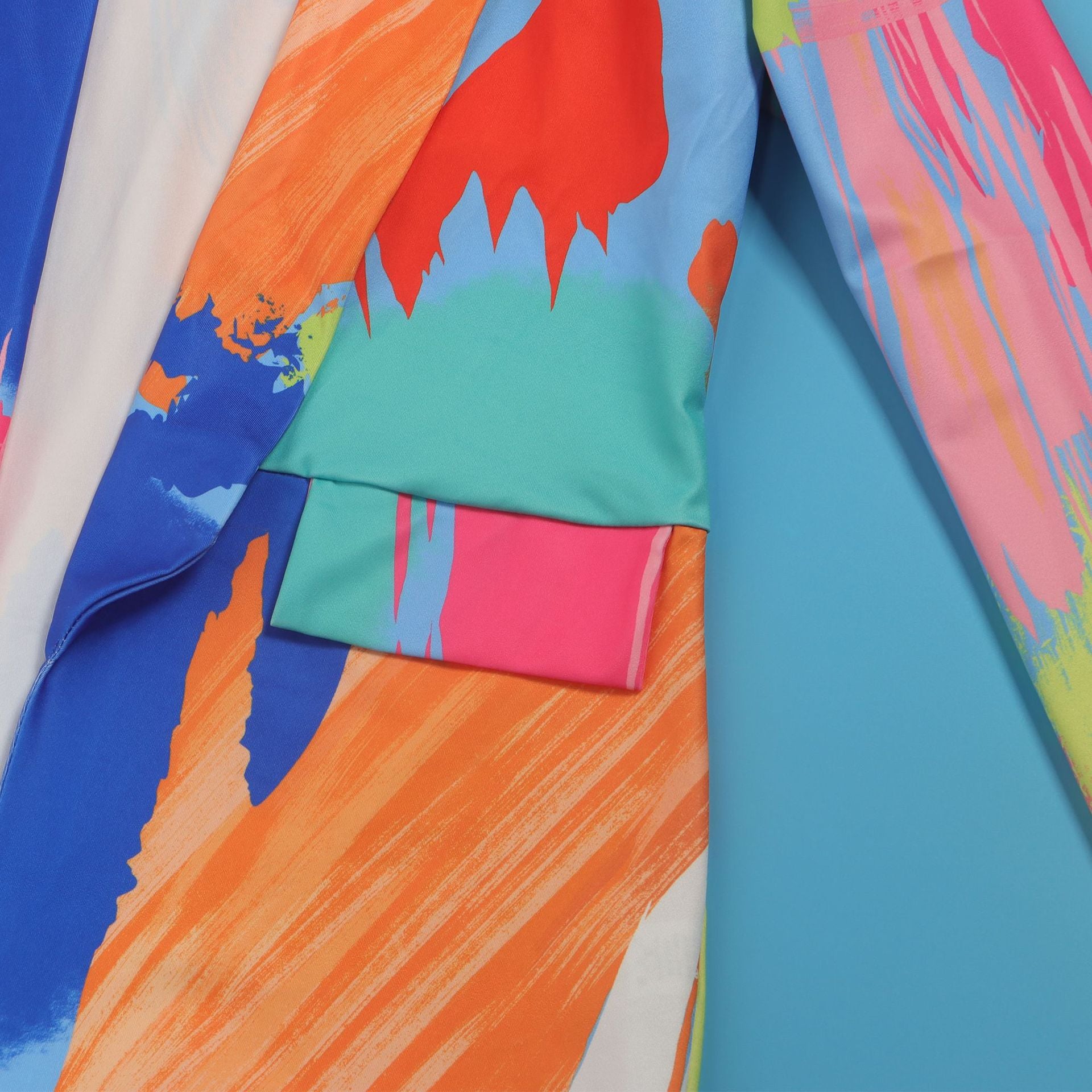 Casual Fashion Multi-Color Print Fashion Blazer Top 89