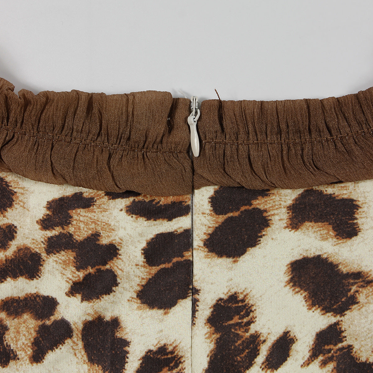 Fashion Slimming Sexy Patchwork Hollow Leopard Print Mesh See-Through Jumpsuit 13