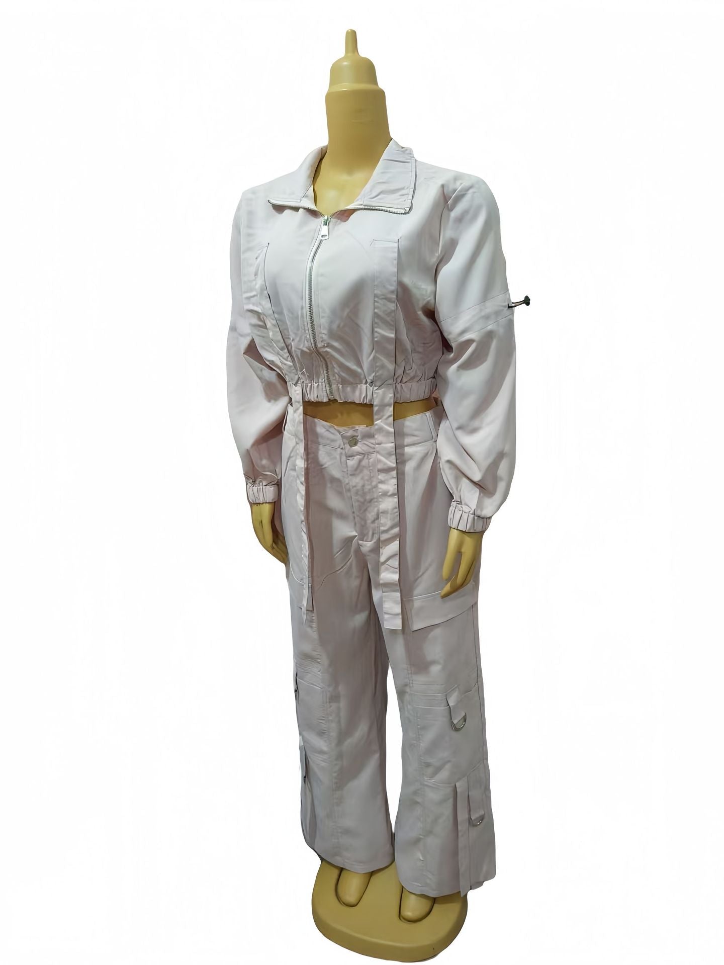 African Women Soid Casual Top and trousers Two Piece Set 7