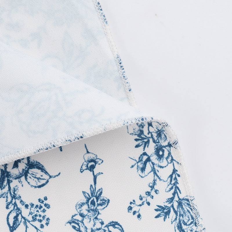 Floral Women Fashion Casual Sweet Slim Short A-line Dress 19