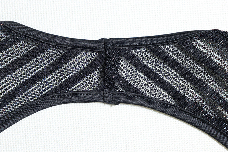 Women Lace Mesh Patchwork Long Sleeve Bodycon Dress 18